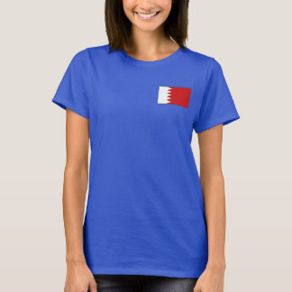 Bahrain Flag and Map dk T-Shirt