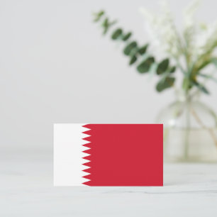 Bahrain flag business card