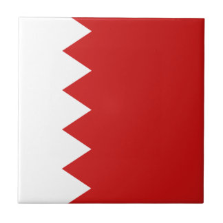 Bahrain Flag Ceramic Tile