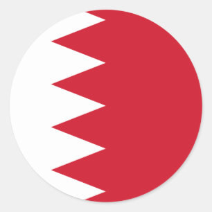 Bahrain Flag Classic Round Sticker