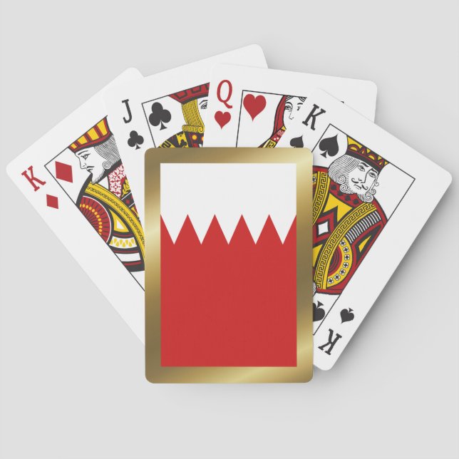 Bahrain Flag Playing Cards (Back)