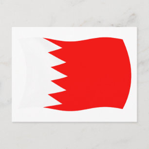 Bahrain Flag Postcard