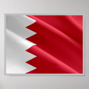Bahrain - Flag.- Poster