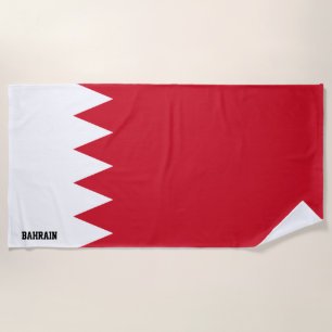 Bahrain Flag Splendid Patriotic Beach Towel