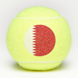 Bahrain flag tennis balls