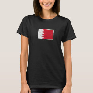 Bahrain Flag with vintage Bahraini national colour T-Shirt