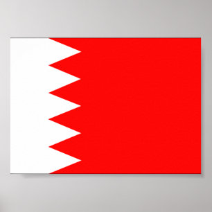Bahrain National Flag Poster