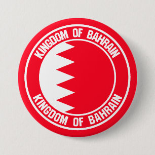 Bahrain Round Emblem 3 Inch Round Button