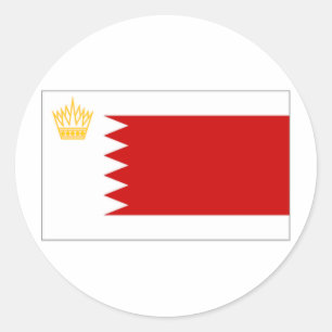 Bahrain Royal Standard Flag Classic Round Sticker