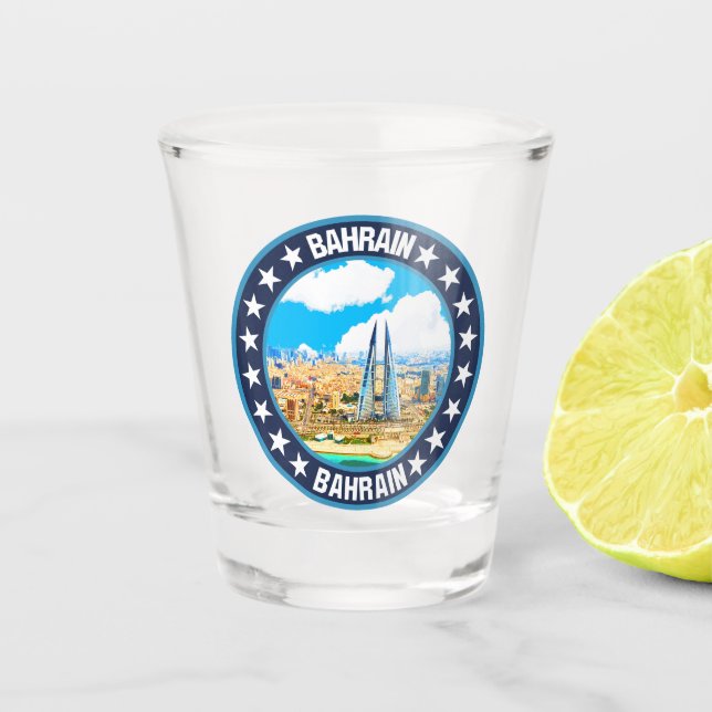 Bahrain                                            shot glass (Front)