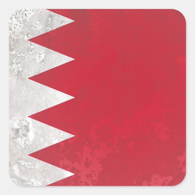 Bahrain Square Sticker (Front)