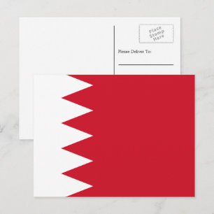 Bahraini Flag, Flag of Bahrain Postcard