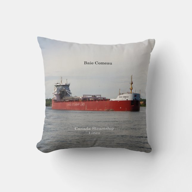 Baie Comeau coussin carré (Recto)