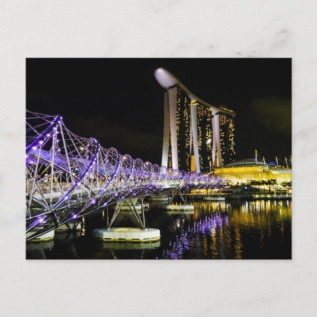 Baie de marina, Singapour - carte postale (Devant)