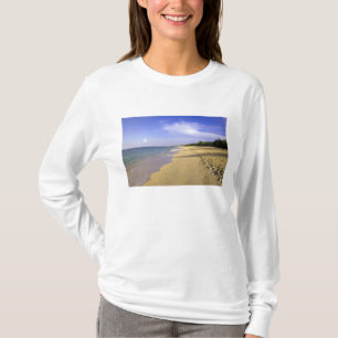 Baie Longue Long Bay beach, St. Martin, T-Shirt