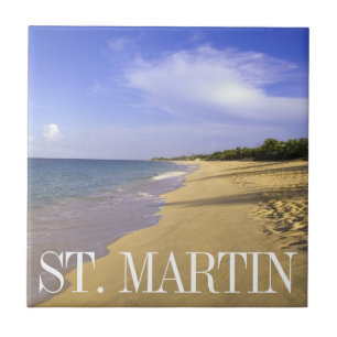 Baie Longue Long Bay Beach, St. Martin Tile