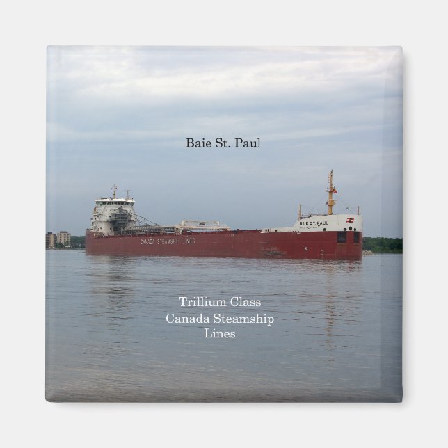 Baie St. Paul loaded magnet (Front)