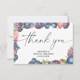 Baies à l'aquarelle - merci