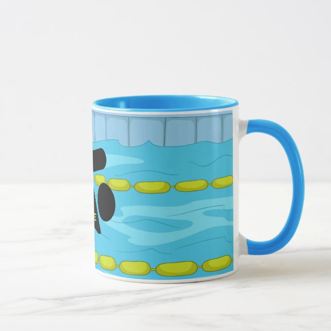 Baignade Design Café Mug (Droite)