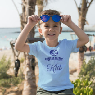 Baignade Kid typographie audacieuse T-shirt