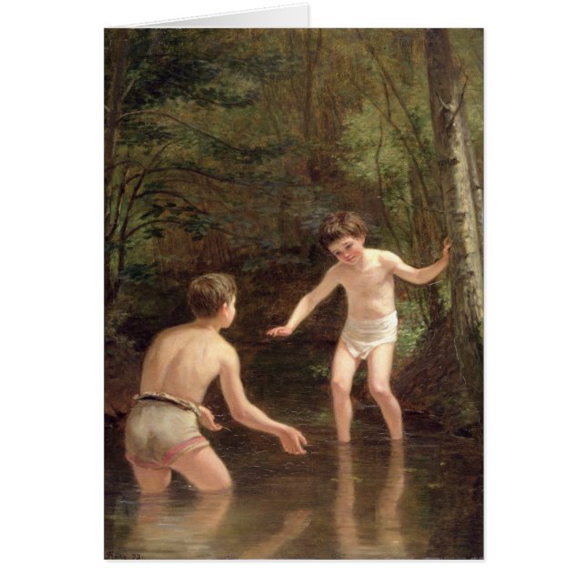 Baigner des garçons, 1873 (Devant)