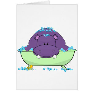 Baigner l'hippopotame pourpre