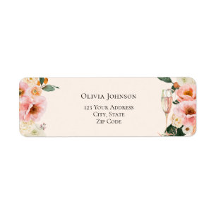 Baigneuse Rose Floral Champagne Enterrement de Vie