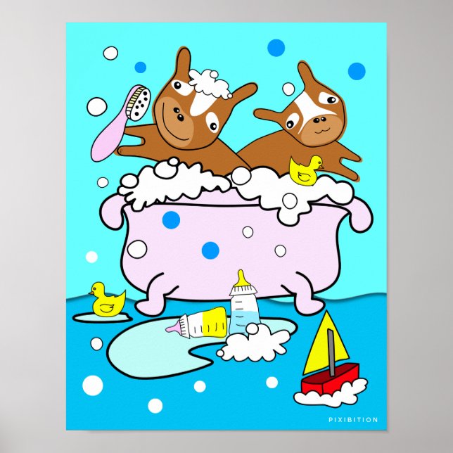 Baignoire Poster Chiot 12 (Devant)