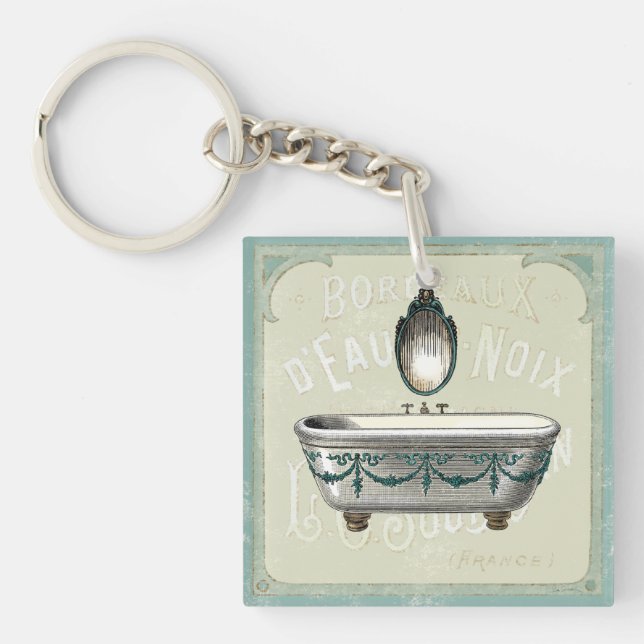 Baignoire vintage avec le miroir (Devant)