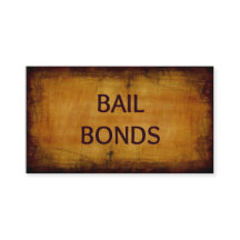Bail Bonds Antique Carte de visite