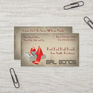 Bail Bonds Bondsmen Business Card