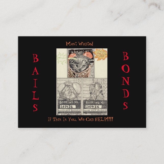 Bail Bonds Business Cards (Front)