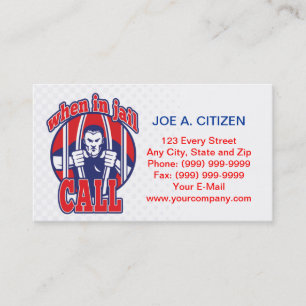 bail bonds busting prison business card