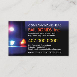 Bail Bonds Customizable Business Card Template