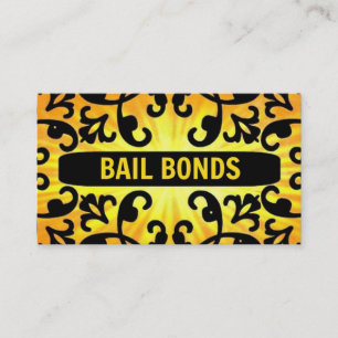 Bail Bonds Sunshine Damask Carte de visite