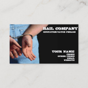Bail  bondsman business card