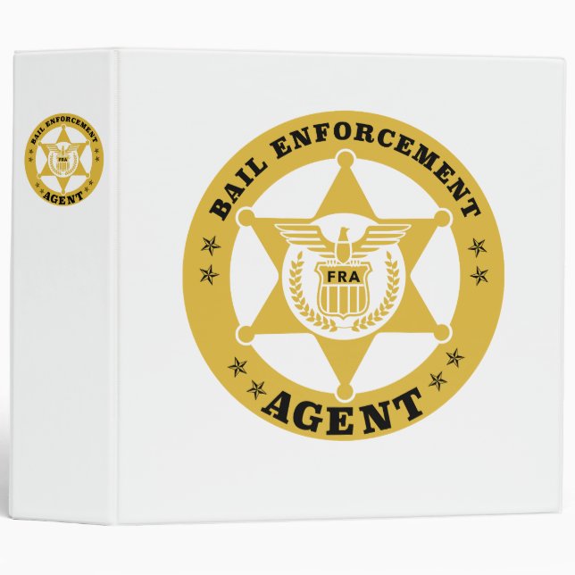 BAIL ENFORCEMENT AGENT BADGE BINDER (Front/Spine)