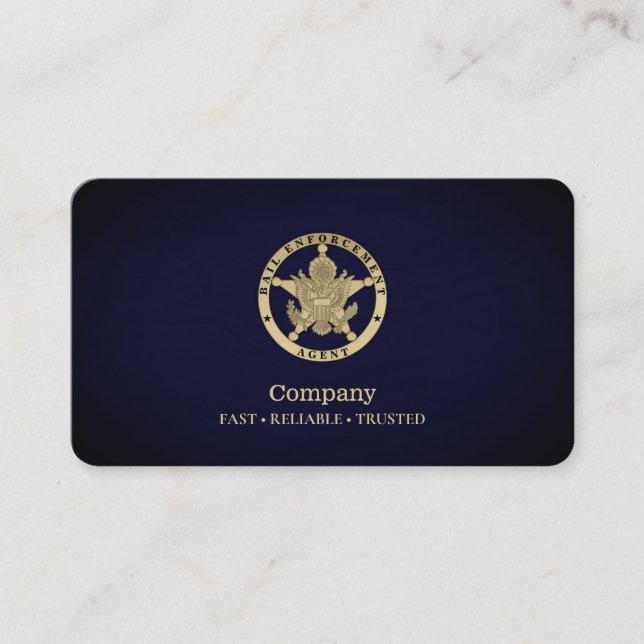 Bail Enforcement Agent Business Card (Front)