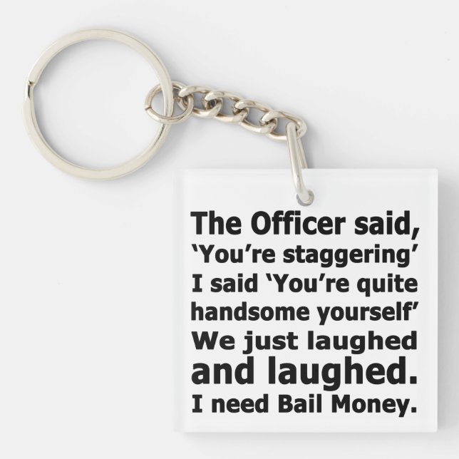 Bail Money Keychain (Front)