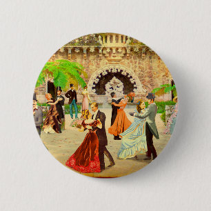 Bailando vals en la Quinta da Regaleira (Portugal) 2 Inch Round Button