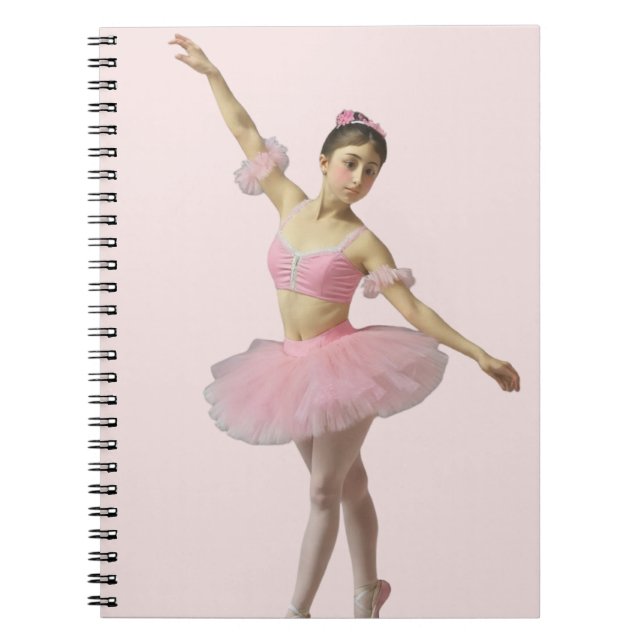 Bailarina con tutu rosa notebook (Front)