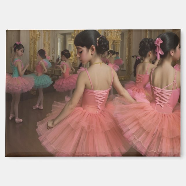 Bailarinas en una gran sala de estilo rocóco magnet (Front)