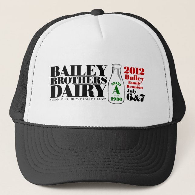 Bailey Brothers Dairy Trucker Hat (Front)