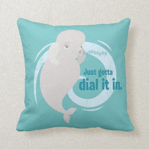 Bailey Just Gotta Dial it in Throw Pillow