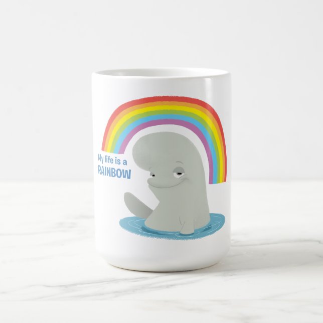 Bailey | My Life is a Rainbow Coffee Mug (Center)
