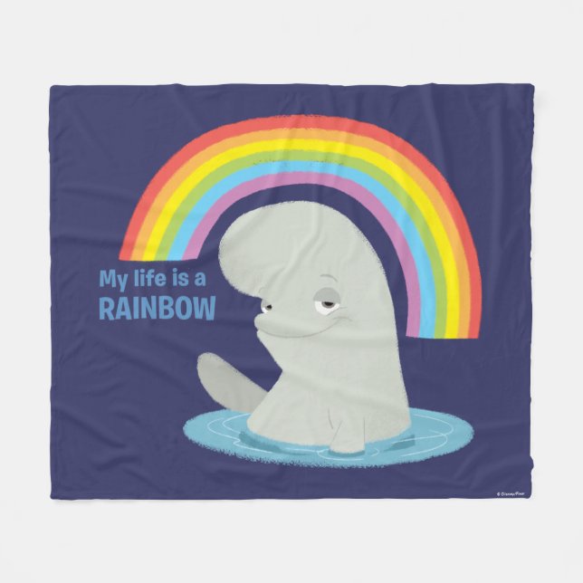 Bailey | My Life is a Rainbow Fleece Blanket (Front (Horizontal))