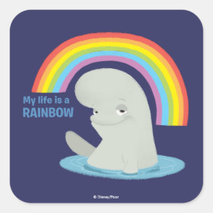 Bailey   My Life is a Rainbow Square Sticker
