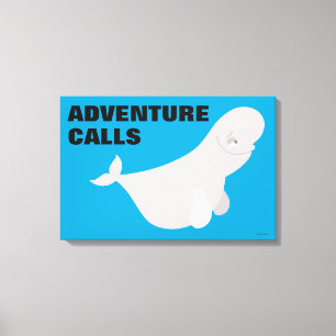 Bailey the Beluga Whale Canvas Print