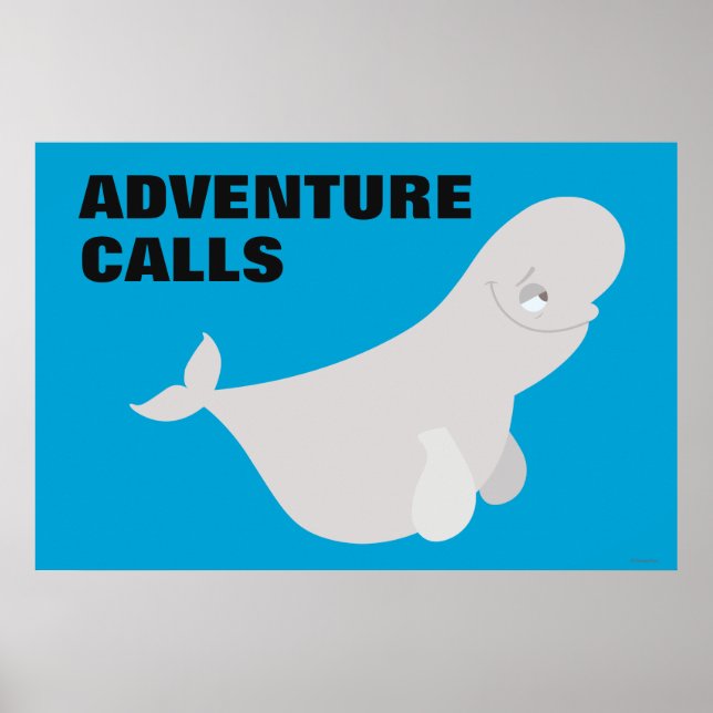 Bailey the Beluga Whale Poster (Front)