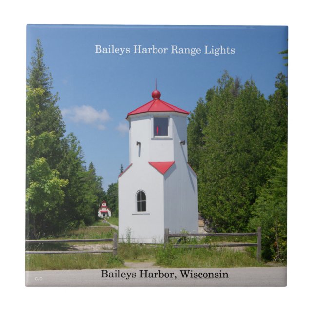 Baileys Harbour Front Range Lights tile (Front)